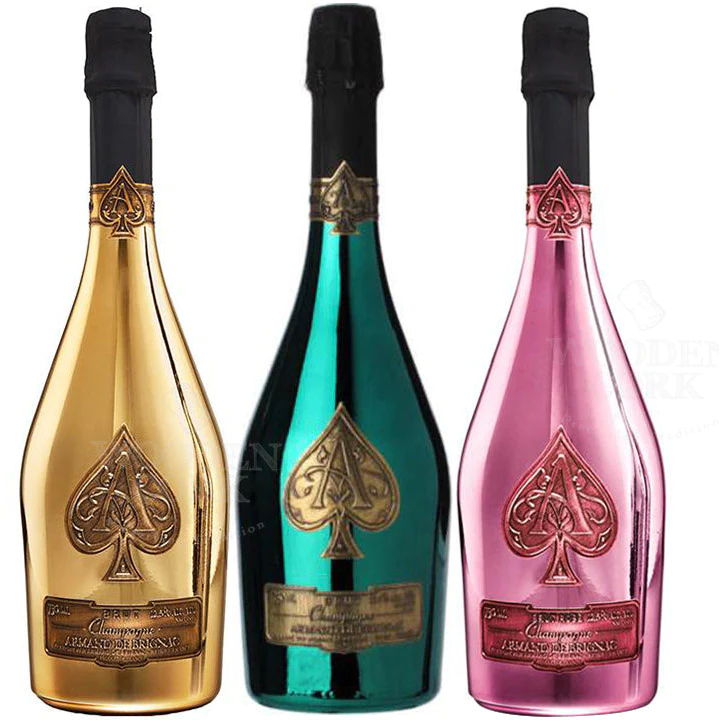 Ace of Spades Gold, Green & Rose Champagne Bundle